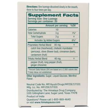 Himalaya Koflet Lozenges for Natural Cough Relief and Comfort