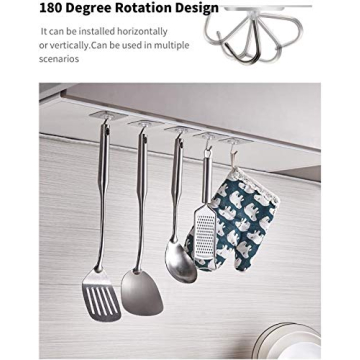 Heavy Duty Adhesive Hooks - 44 lb Capacity, Waterproof