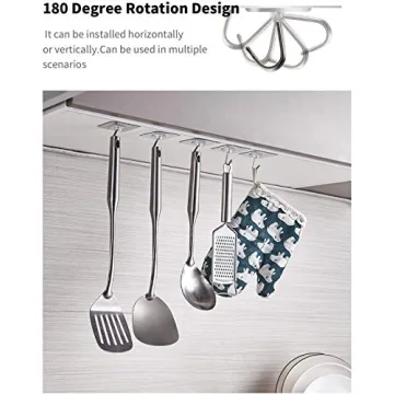 Heavy Duty Adhesive Hooks - 44 lb Capacity, Waterproof