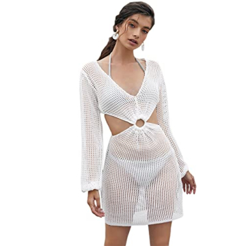 Elegant MakeMeChic Crochet Cover Up for Beach Style