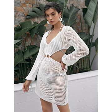 Elegant MakeMeChic Crochet Cover Up for Beach Style