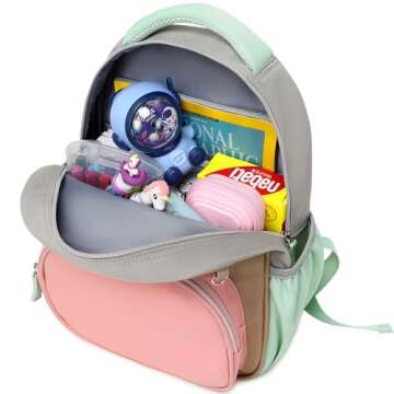 abshoo Toddler Backpack for Girls Preschool Backpack Cute Kids Backpacks for Girls (Pink and Brown)