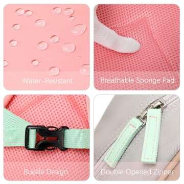 abshoo Toddler Backpack for Girls Preschool Backpack Cute Kids Backpacks for Girls (Pink and Brown)