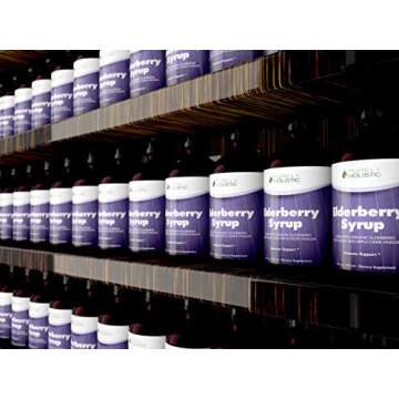 Purely Holistic Organic Elderberry Syrup for Adults & Kids (2+) - 16 fl oz - with Black Sambucus Elderberry, Propolis, Echinacea, Raw Honey & Apple Cider Vinegar - Immune Support and Immune Booster