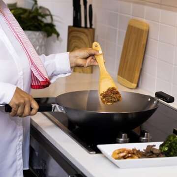 JOYCE CHEN Professional Series 14-Inch Carbon Steel Wok with Phenolic Handles