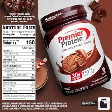 Premier Protein Powder Chocolate Milkshake 30g Protein