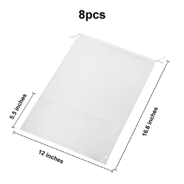 8PCS Travel Shoe Bags with Rope - Stylish Organizer for All Shoes