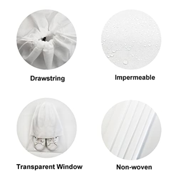 8PCS Travel Shoe Bags with Rope - Stylish Organizer for All Shoes