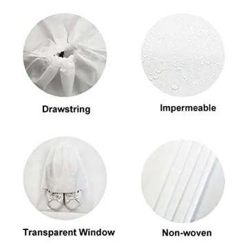 8PCS Travel Shoe Bags with Rope - Stylish Organizer for All Shoes