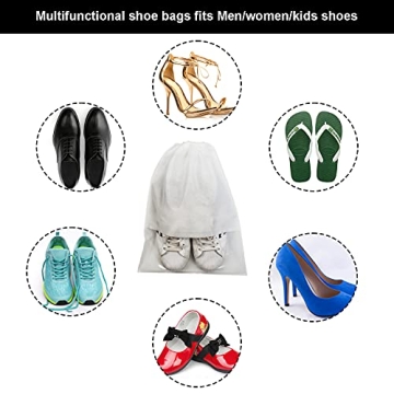 8PCS Travel Shoe Bags with Rope - Stylish Organizer for All Shoes