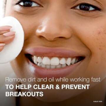 60 Neutrogena Rapid Clear Maximum Strength Acne Face Pads - Salicylic Acid Treatment for Acne Prone ...