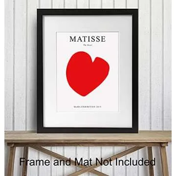 Matisse 8x10 Wall Art Poster - Modern Minimalist Decor