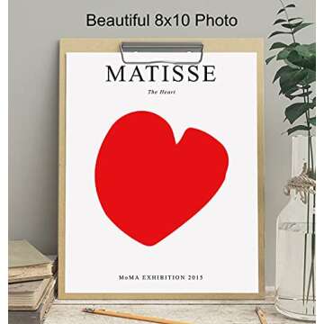 Matisse Wall Art Poster Decor - 8x10 Mid Century Modern Minimalist Print - Contemporary Gallery Wall Art - Abstract Gifts for Women - Aesthetic Museum Pictures - Bedroom Living Room - Henri Matisse