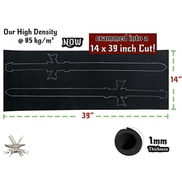 EVA Foam Cosplay 1mm - Ultra High Density Craft Foam