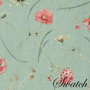 Sweet Pea Linens Mint Wildflower Print Cloth Napkins - Set of Four