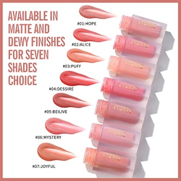 KIMUSE Liquid Blush - Lightweight Cream Formula for Cheeks