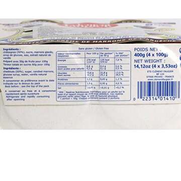 Clement Faugier - Gourmet Chestnut Spread from France, 4-PACK