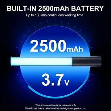 LUXCEO RGB LED Light Wand for Stunning Photography