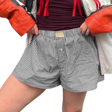 NREALY Women's Stylish Boxer Shorts for Casual Wear