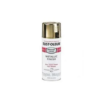 Rust-Oleum 7710830 Bright Coat Metallic Finish Spray Paint, Gold - Stunning Indoor Decor
