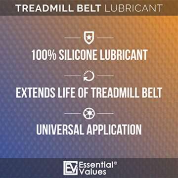 Treadmill Belt Lubricant - Odorless & Toxin-Free 100% Silicone Oil - Silicone Treadmill Lubricant - Reduces Noise & Prolongs Belt Life - Universal Treadmill Oil Belt Lube