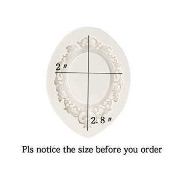 Mirror Frame Silicone Mold for Cake and Chocolate