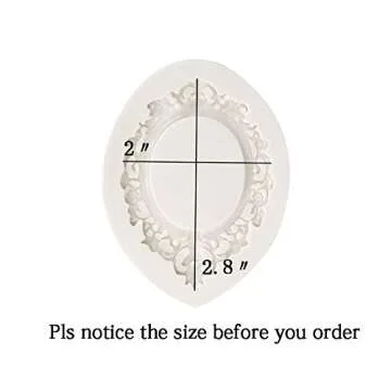 Mirror Frame Silicone Mold for Cake and Chocolate