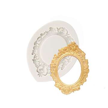 Mirror Frame Silicone Mold for Cake and Chocolate