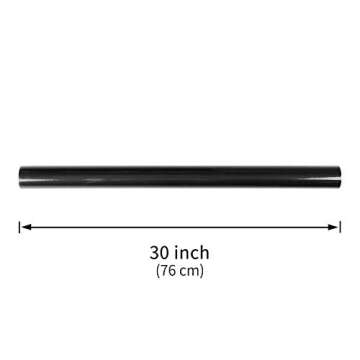 RUSPEPA Kraft Paper Roll - 30 inches x 32.8 feet - Recyclable Paper Perfect for Wrapping, Craft, Packing, Floor Covering, Dunnage, Parcel, Table Runner (Black)