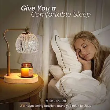 HASUN Adjustable Candle Warmer Lamp with Timer and Dimming
