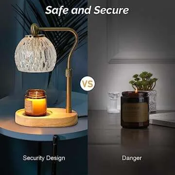 HASUN Adjustable Candle Warmer Lamp with Timer and Dimming