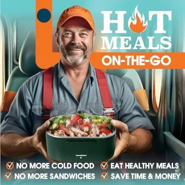 TRAVELISIMO Electric Lunch Box with 80W Heating Power