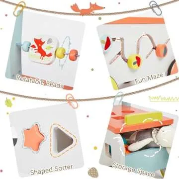 labebe 3-in-1 Baby Walker & Toy Storage for Kids