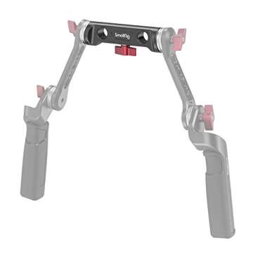 SMALLRIG Camera Extension Arm Connector 15mm Dual Rod Clamp with Rosette (M6, 31.8mm) for Camera Shoulder Support -1898
