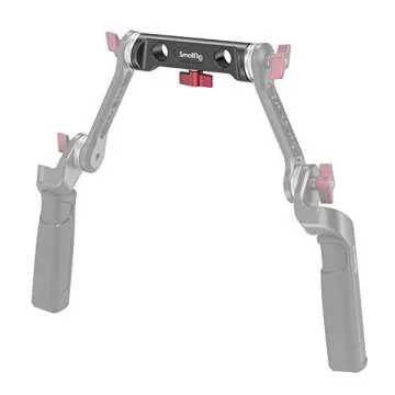 SMALLRIG Camera Extension Arm Connector 15mm Dual Rod Clamp with Rosette (M6, 31.8mm) for Camera Shoulder Support -1898