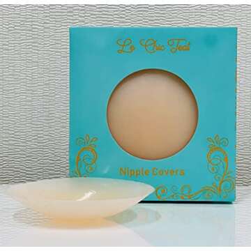 Le Chic Teat 100% Hypoallergenic Silicone Nipple Cover Ultra Thin Self Adhesive Discreet (Nude)