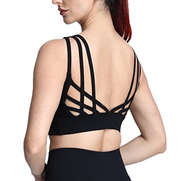 Aoxjox Caged Sports Bra High Support Fitness for Women