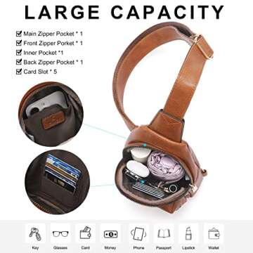 Stylish CLUCI Small Sling Bag for Women and Girls