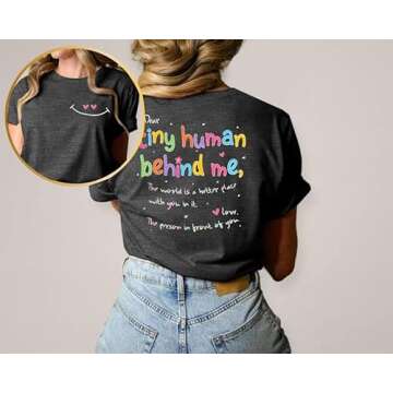 Inspirational Teacher T-Shirt for Women with Cute Design