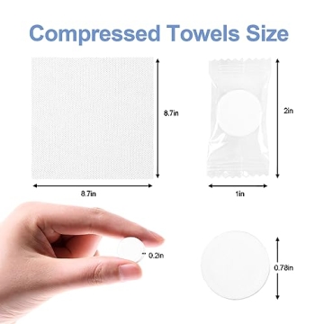 100 Compressed Towels - Ideal for Travel & Camping