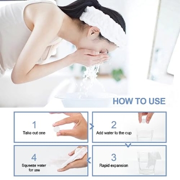 100 Compressed Towels - Ideal for Travel & Camping