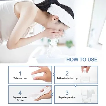 100 Compressed Towels - Ideal for Travel & Camping