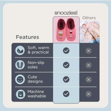 Snoozies Women’s Slipper Socks - Fun Non-Slip Designs