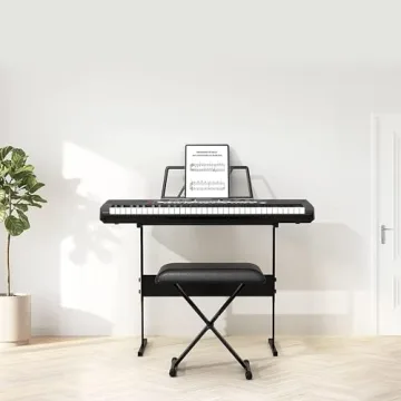 61-Key Portable Electric Keyboard - Lightweight, Compact, with Accessories for Beginners