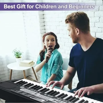 Portable 61-Key Electric Keyboard for Music Learners