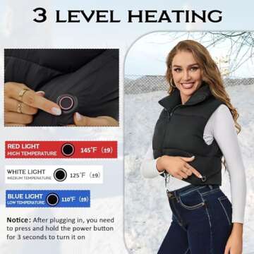 Caldbling Electric Heated Vest for Stylish Winter Warmth