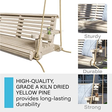 Amish Heavy Duty 800 Lb Comfort Porch Swing - Eco-Friendly