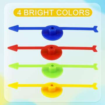 NQEUEPN 12pcs Colorful Game Spinners for DIY Activities