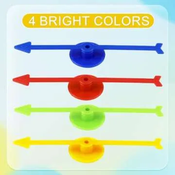 NQEUEPN 12pcs Colorful Game Spinners for DIY Activities