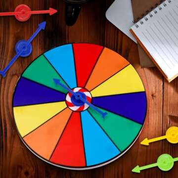 NQEUEPN 12pcs Colorful Game Spinners for DIY Activities